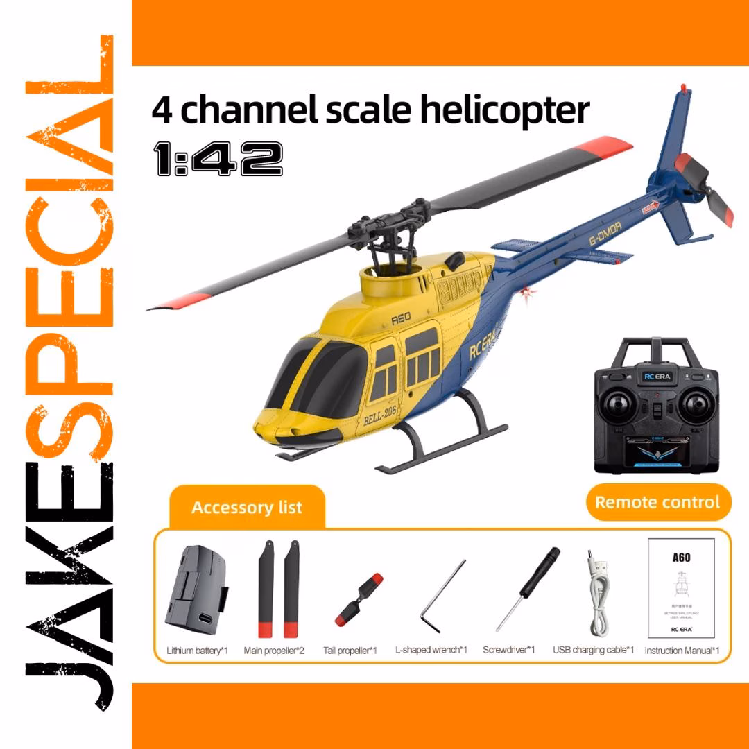 Scale Model RC Bell-206 Helicopter with 6-Axis Gyroscope 1 Scale Model RC Bell-206 Helicopter with 6-Axis Gyroscope