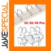 Silver Metal Curtain Hooks for French Pleat Drapes