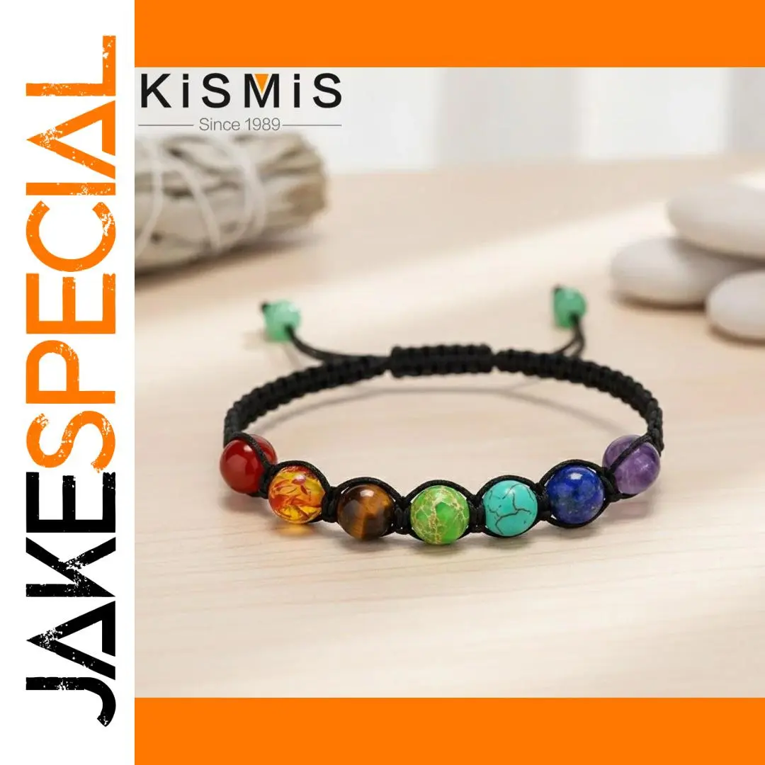 Vibrant Chakra Rainbow Beaded Bracelet 1 Vibrant Chakra Rainbow Beaded Bracelet
