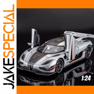 Silver 1:24 Scale Supercar Model by Maisto