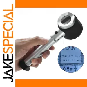 10X Handheld Magnifier with Lights and Scale