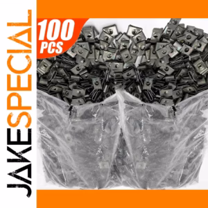 Automotive Metal Fastener Clips 50/100 Pack