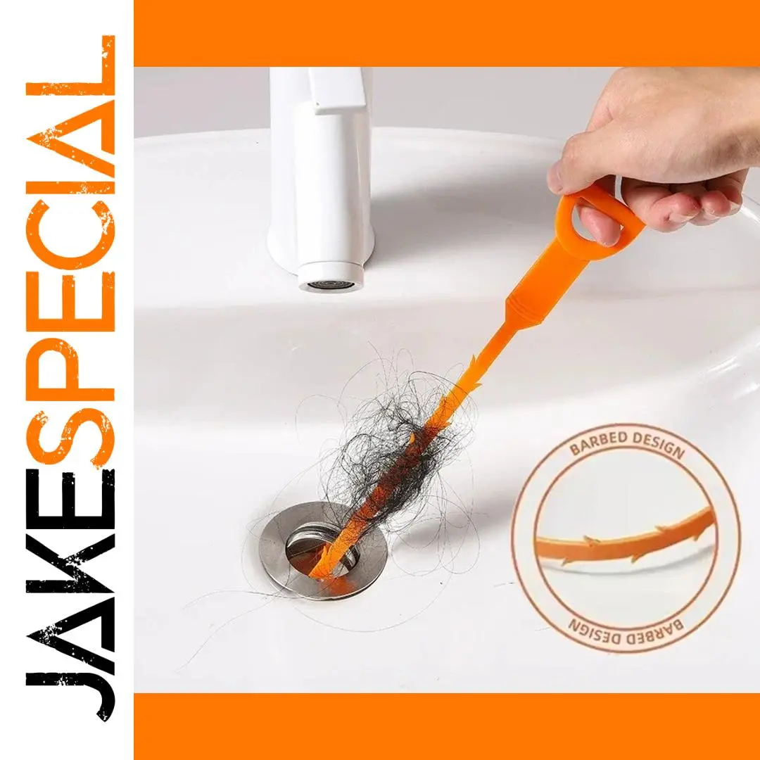 Bright Orange Drain Snake for Easy Unclogging 1 Bright Orange Drain Snake for Easy Unclogging