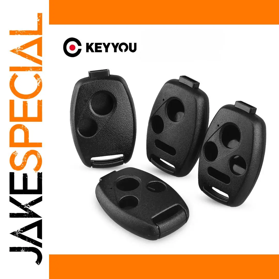 Black Honda Remote Key Shell for Fit & Civic 1 Black Honda Remote Key Shell for Fit & Civic
