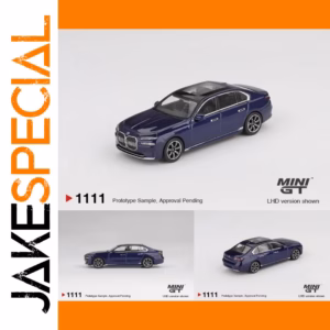 MINI GT BMW i7 xDrive60 Tanzanite 1:64 Model