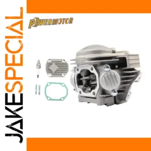 Silver 140cc Motorcycle Cylinder Head Assembly