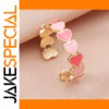 Colorful Heart Women's Adjustable Ring