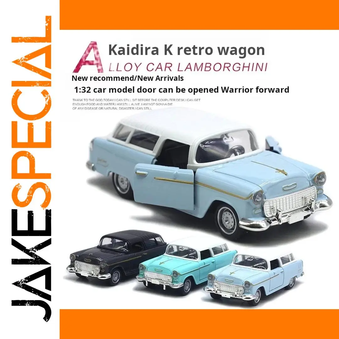 Vintage 1:32 Diecast Car Model in Blue 1 Vintage 1:32 Diecast Car Model in Blue