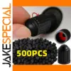 Black Tire Valve Cap Set for Cars & Motorcycles