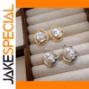 Vintage-Style Simulated Pearl Stud Earrings