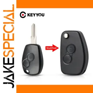 Renault/Nissan 2-Button Remote Shell 3.8cm