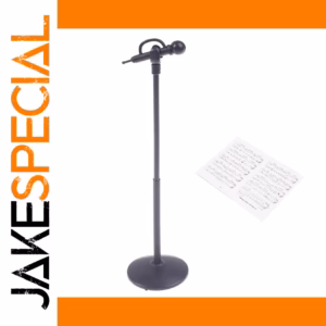 Miniature Microphone and Sheet Music Set for Dollhouses