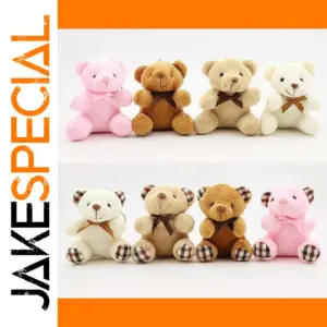 Plush Teddy Keychain in Multiple Colors