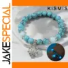 Luminous Natural Stone Bracelet with Turquoise Beads