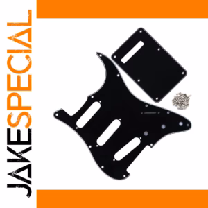 Black PVC SSS Guitar Pickguard for Fender