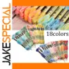 Vibrant 18-Color Embroidery Thread Kit