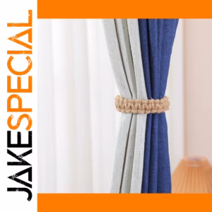 Rustic Hemp Curtain Tieback Set