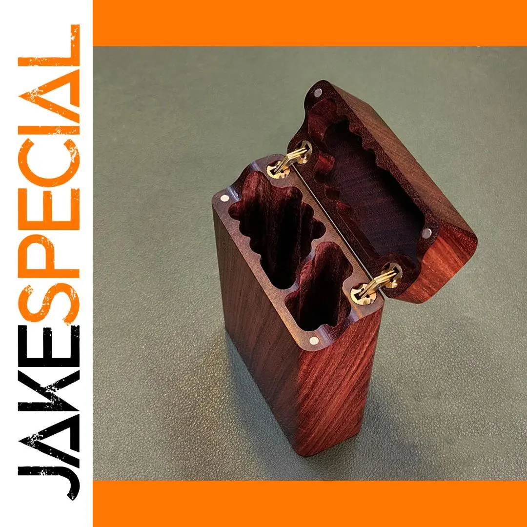 Blood Sandalwood Cigarette Case with Artisanal Finish 1 Blood Sandalwood Cigarette Case with Artisanal Finish