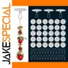 Self-Adhesive Clear Ceiling Hooks Set of 50 or 100 Pairs