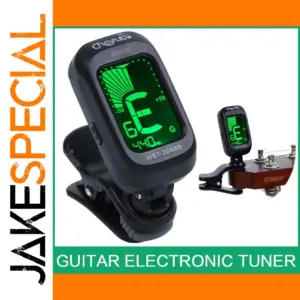 Digital Clip-On Guitar Tuner with 38% Larger LCD