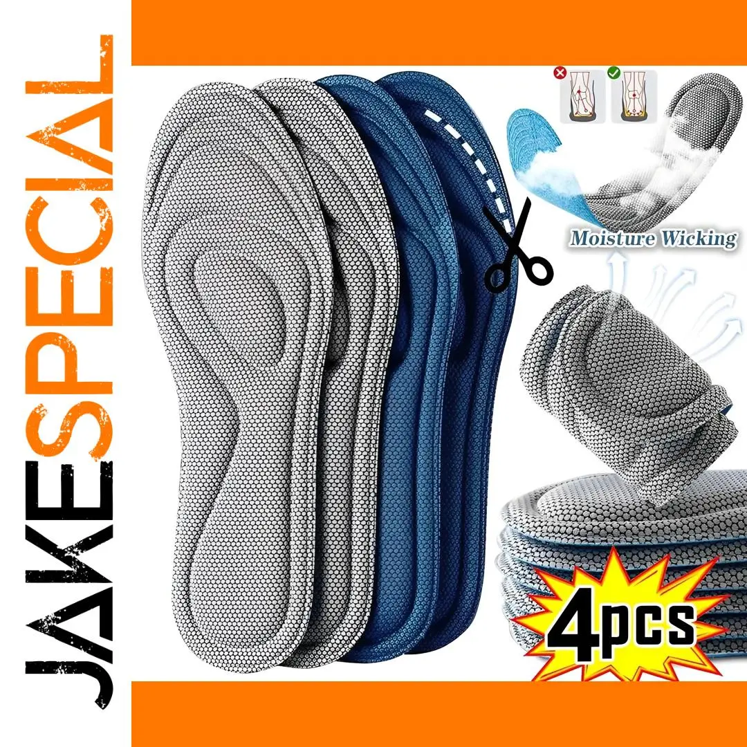 Memory Foam Orthopedic Insoles for Shoes Set of 4 1 Memory Foam Orthopedic Insoles for Shoes Set of 4