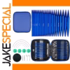 Blue Interchangeable Circular Knitting Needles Set