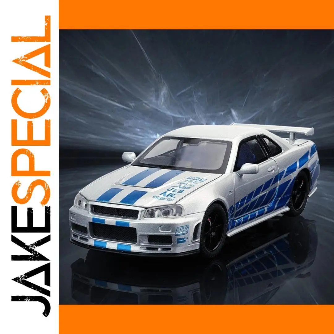 Nissan R34 Skyline 1:32 Diecast Model 1 Nissan R34 Skyline 1:32 Diecast Model