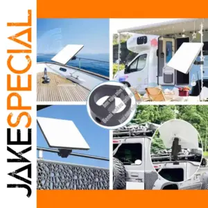 Black Satellite Tripod Pipe Adapter for Outdoor Use