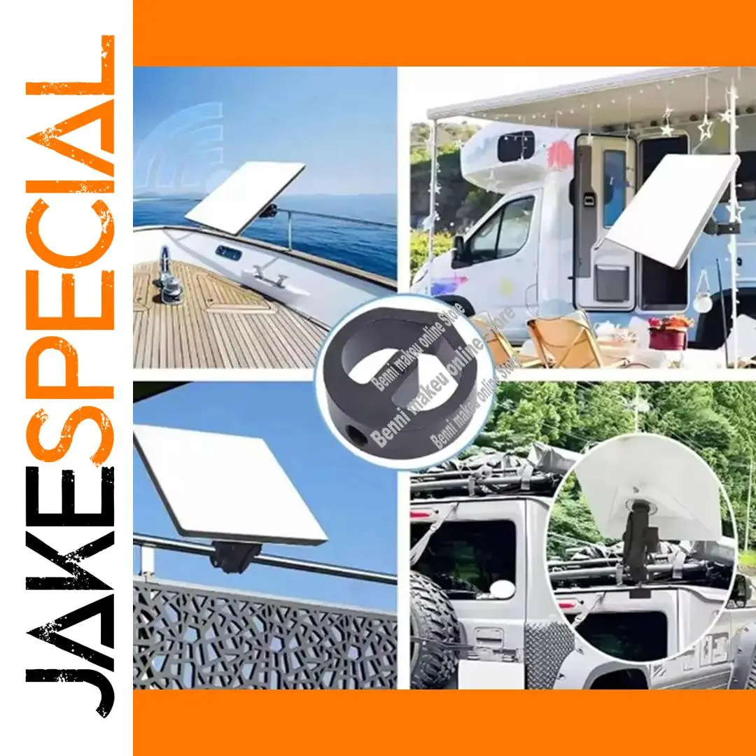 Black Satellite Tripod Pipe Adapter for Outdoor Use 1 Black Satellite Tripod Pipe Adapter for Outdoor Use