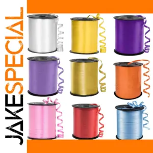 Colorful 250-Yard Curling Ribbon Set