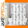 Modern Leaf Pattern Shower Curtain 71x71"