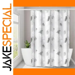 Modern Leaf Pattern Shower Curtain 71x71"