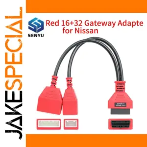 Red Nissan Gateway Adapter Cable for Key Programming