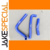 Vibrant Blue Silicone Radiator Hose Kit for Kawasaki KMX125