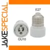 White E27 to GU10 Lamp Converter