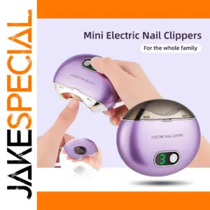 Vibrant Purple Electric Nail Clipper with UV Sterilization