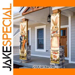 Easter Bunny Door Banners Set of Two