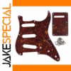 Vintage Red Tortoise Strat Pickguard Set
