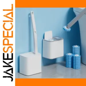 Disposable Toilet Brush Cleaning Kit with Replaceable Heads