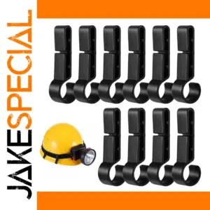 Black Helmet Clip for Headlamp Attachment