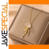 Elegant Gold Stainless Steel Jellyfish Pendant