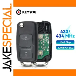 434MHz VW Remote Car Key for Golf Passat Polo