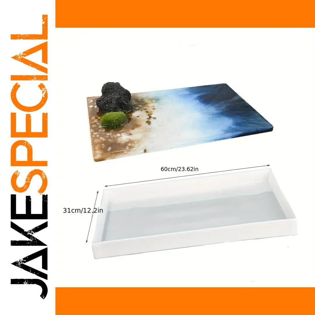 Large Reusable Silicone Tabletop Mold 61x31 cm 1 Large Reusable Silicone Tabletop Mold 61x31 cm