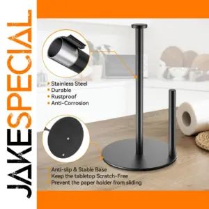 Black Stainless Steel Paper Towel Holder Model PAPER-013