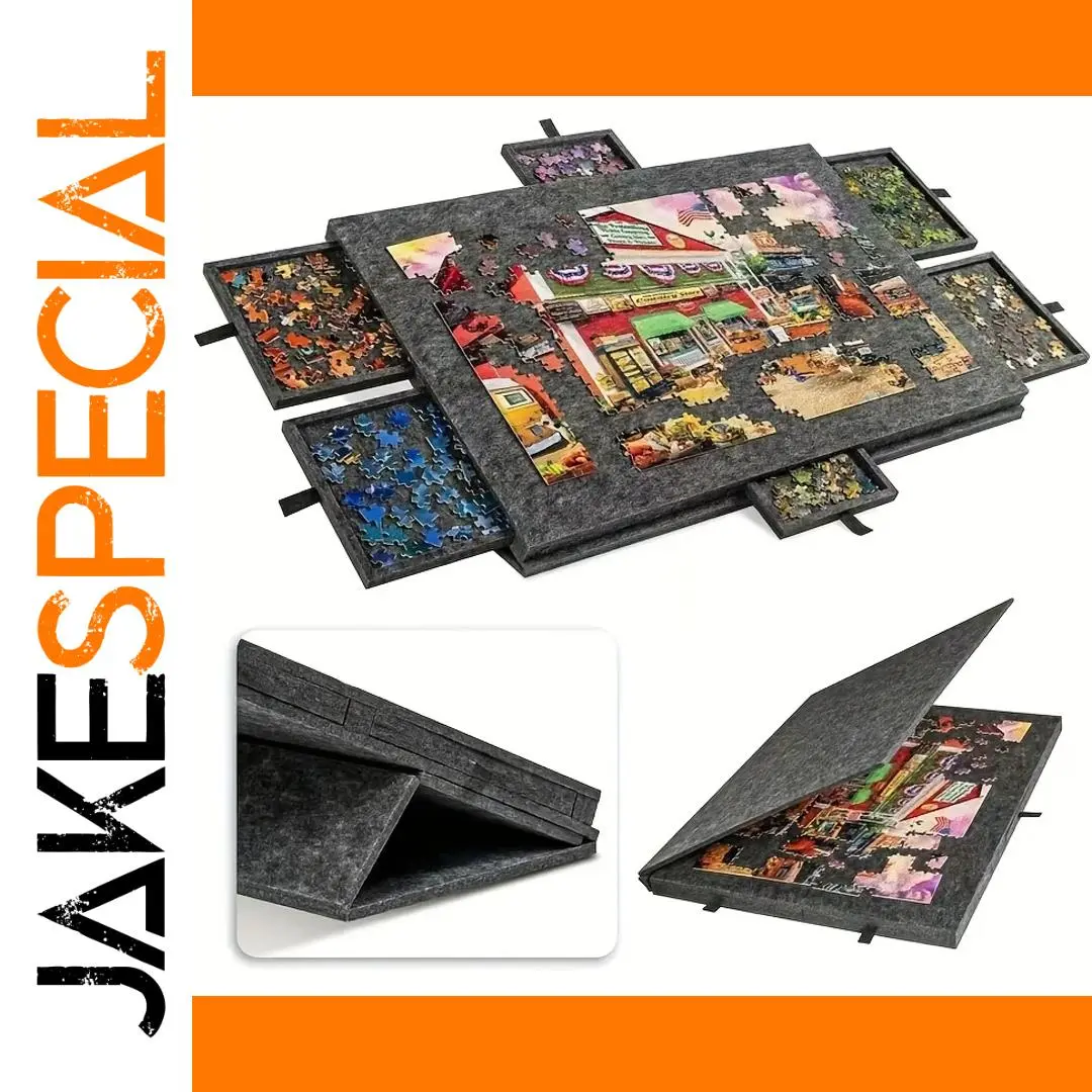 Cityscape Puzzle Organizer with 7 Desks 1 Cityscape Puzzle Organizer with 7 Desks