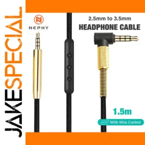3.5mm to 2.5mm AUX Cable with Gold Plugs