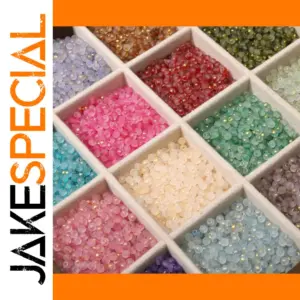 Frosted Gold Splattered Glass Beads Set