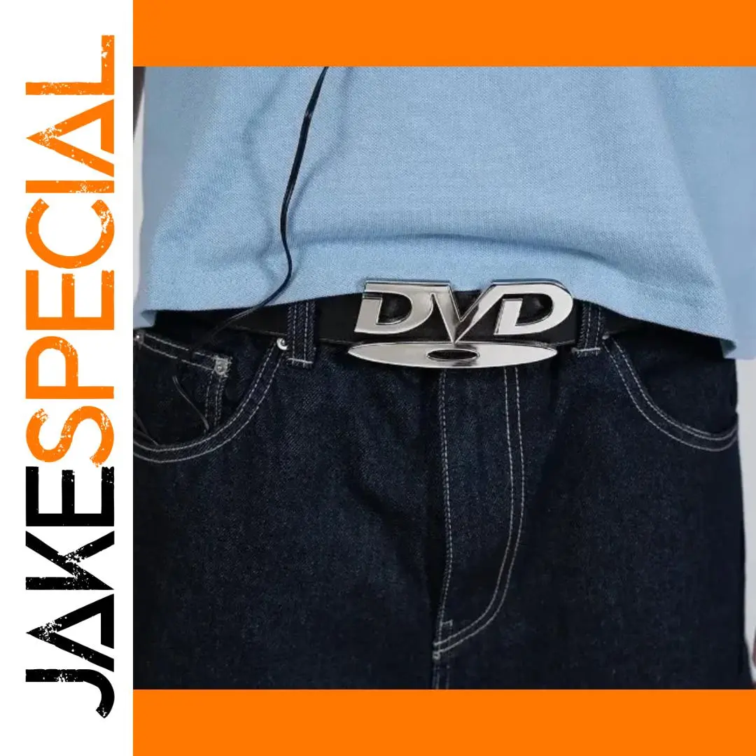 DVD Inspired Unisex Belt with Silver Buckle 1 DVD Inspired Unisex Belt with Silver Buckle