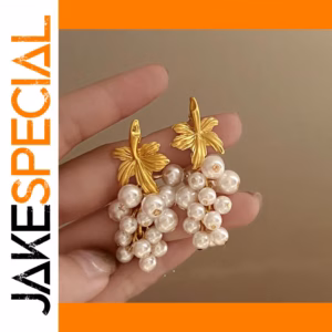 Vintage Grape Drop Earrings for Women