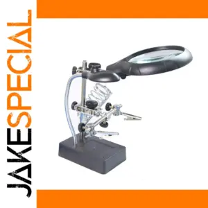 Head-Mounted LED Magnifier with 3 Lenses